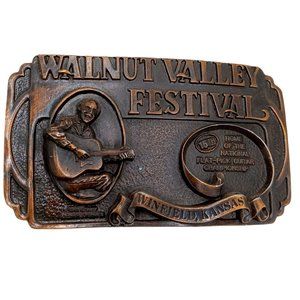 Dan Crary Belt Buckle Guitar Walnut Valley Bluegrass Music Festival Winfield KS